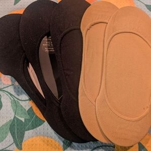 Women's Brand New Five Pack Of Invisible Or No Show Socks.